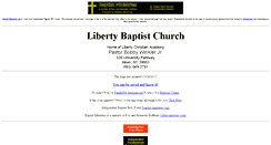 Desktop Screenshot of aiken.liberty-baptist-church.us