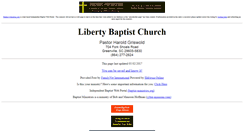 Desktop Screenshot of conestee.liberty-baptist-church.us