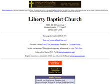 Tablet Screenshot of mineral-wells.liberty-baptist-church.us