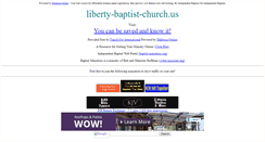 Desktop Screenshot of liberty-baptist-church.us