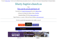 Tablet Screenshot of liberty-baptist-church.us